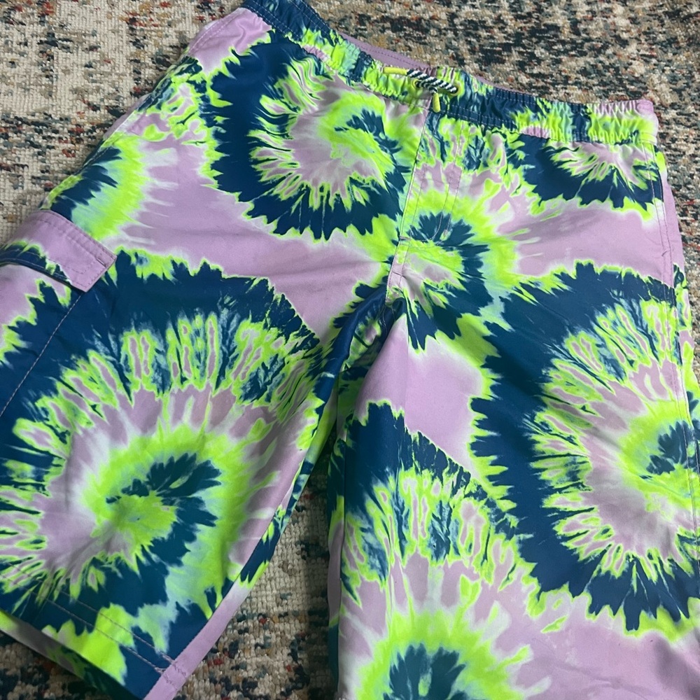 Tie-Dye Men's Shorts - Multicolor - Picture 2 of 7